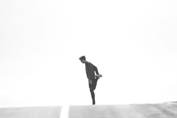 Photo of a man stretching